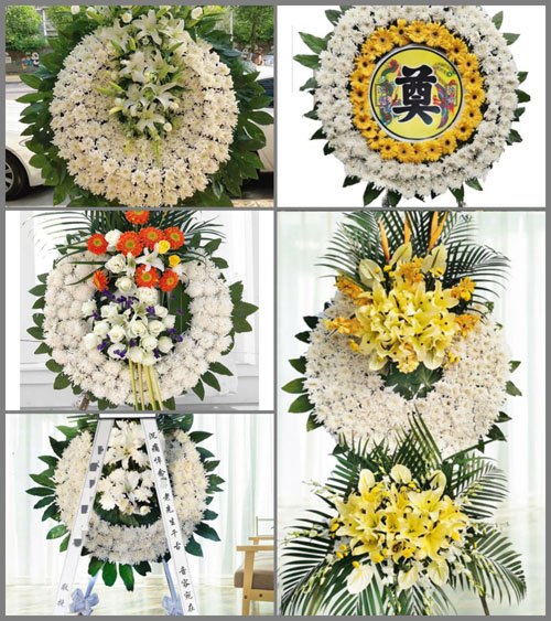 安徽淮南市凤台县朱马店镇秦刘村花圈速递